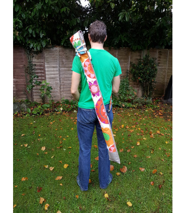 Vibrant Print Canvas Martial Arts  Weapons Bag
