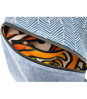 Upcycled Denim Back-Pack