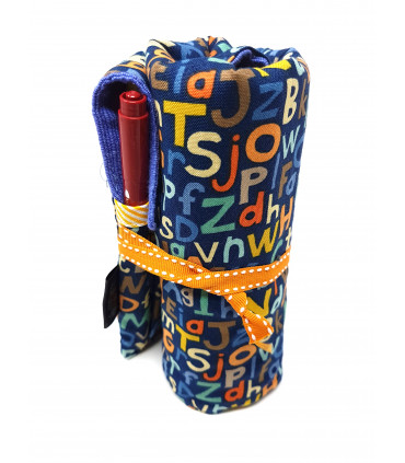 Cotton Alphabet Pen Roll