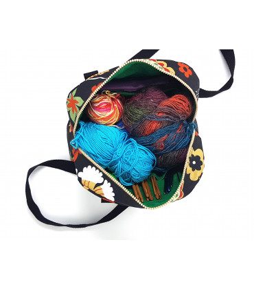 Canvas Crochet hook kit bag