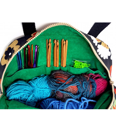 Canvas Crochet hook kit bag