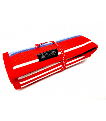 Canvas Crochet hook roll with hooks