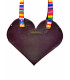 Upcycled Leather Heart Bag