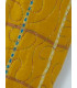 Quilted Yellow Silk Upcycled zipped case