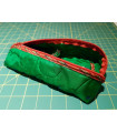 Quilted Green Silk Upcycled zipped case