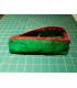 Quilted Green Silk Upcycled zipped case