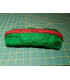 Quilted Green Silk Upcycled zipped case