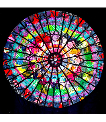 Fabric Rose Window