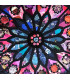 Fabric Stained Glass Rose Window