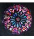 Fabric Stained Glass Rose Window