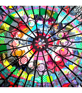 Fabric Rose Window