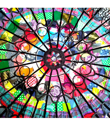 Fabric Rose Window