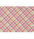 Pink checked cotton canvas - 100% cotton