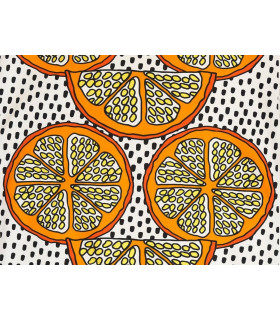 Orangelilja canvas fabric - 1.8m remnant - Heavy 100% cotton