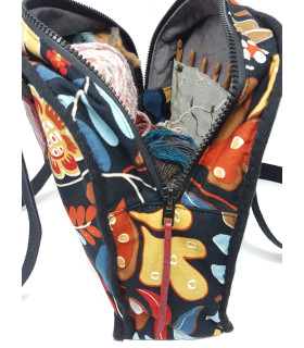 Cotton Canvas Crochet hook kit bag