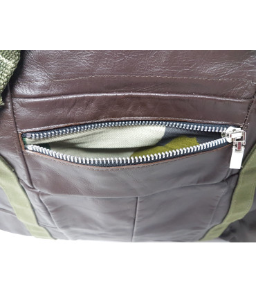 Upcycled Leather Laptop / Document Bag