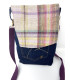 Upcycled Wool & Denim Cross body bag