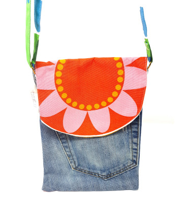 Upcycled Denim Cross body bag