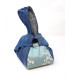 Upcycled Jeans Japanese knot bag with a twist