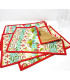 Christmas cotton placemats - table settings - dining linen