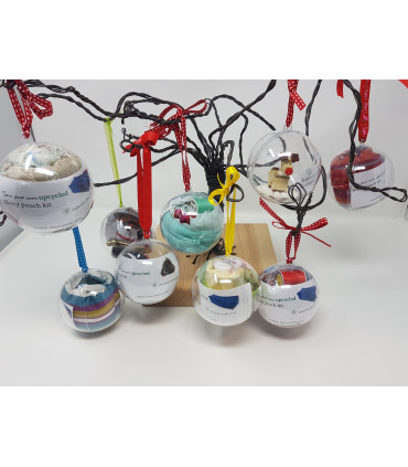 Sew your own case: Upcycled Sewing kit in a bauble