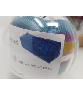 Stripy case: Teal, purple, yellow and white