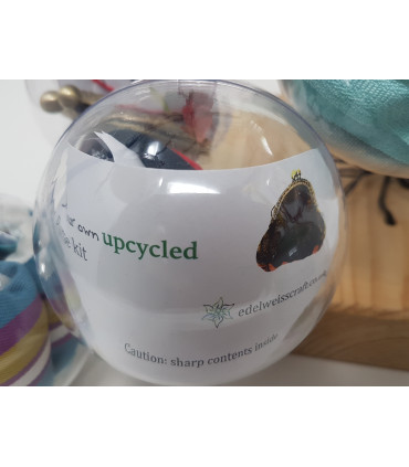 Upcycled Sewing kit in a bauble